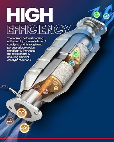 Miniatura 5 de KAX Convertidor catalítico de acero inoxidable compatible con Frontier 2005-2018, Pathfinder 4.0L 2005-2012, Xterra 4.0L 2005-2015 Reemplazar 16399,