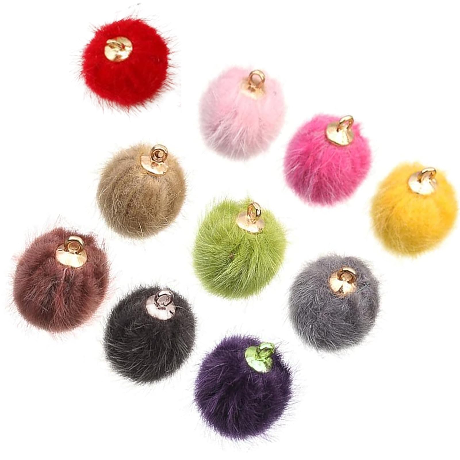 ToBeIT Pompons, boules colorées en peluche moelleuses, pour bricolage