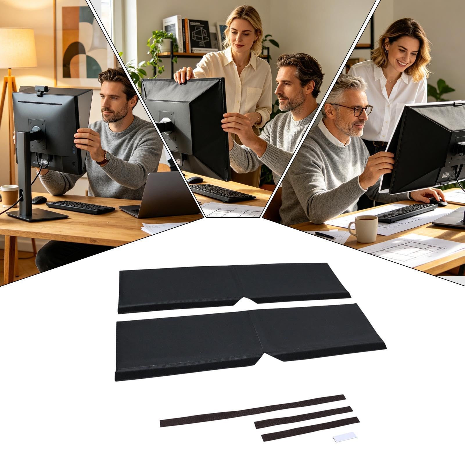 Generisch Panneau de moniteur réglable, anti-éblouissement, pliable