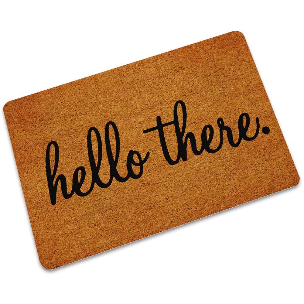 Funny Letter Cat And Dog Pattern Absorbent Water-Proof Non-Slip Rubber Carpet Floor Mats Entrance Mats At The Door Of The Kitchen Bathroom. 40 * 60cm Hellothere.