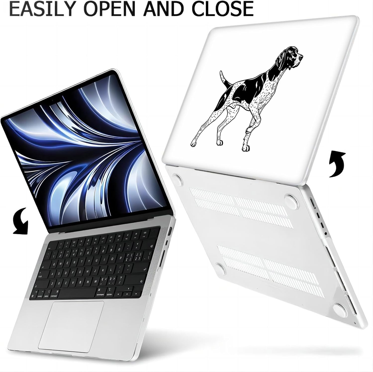 Compatible with MacBook Neo 13-inch, Hard Shell Case with Keyboard Cover and Screen Protector (A3404 A18 Pro chip, 2026 Release) - Cocker Spaniel MC22294
