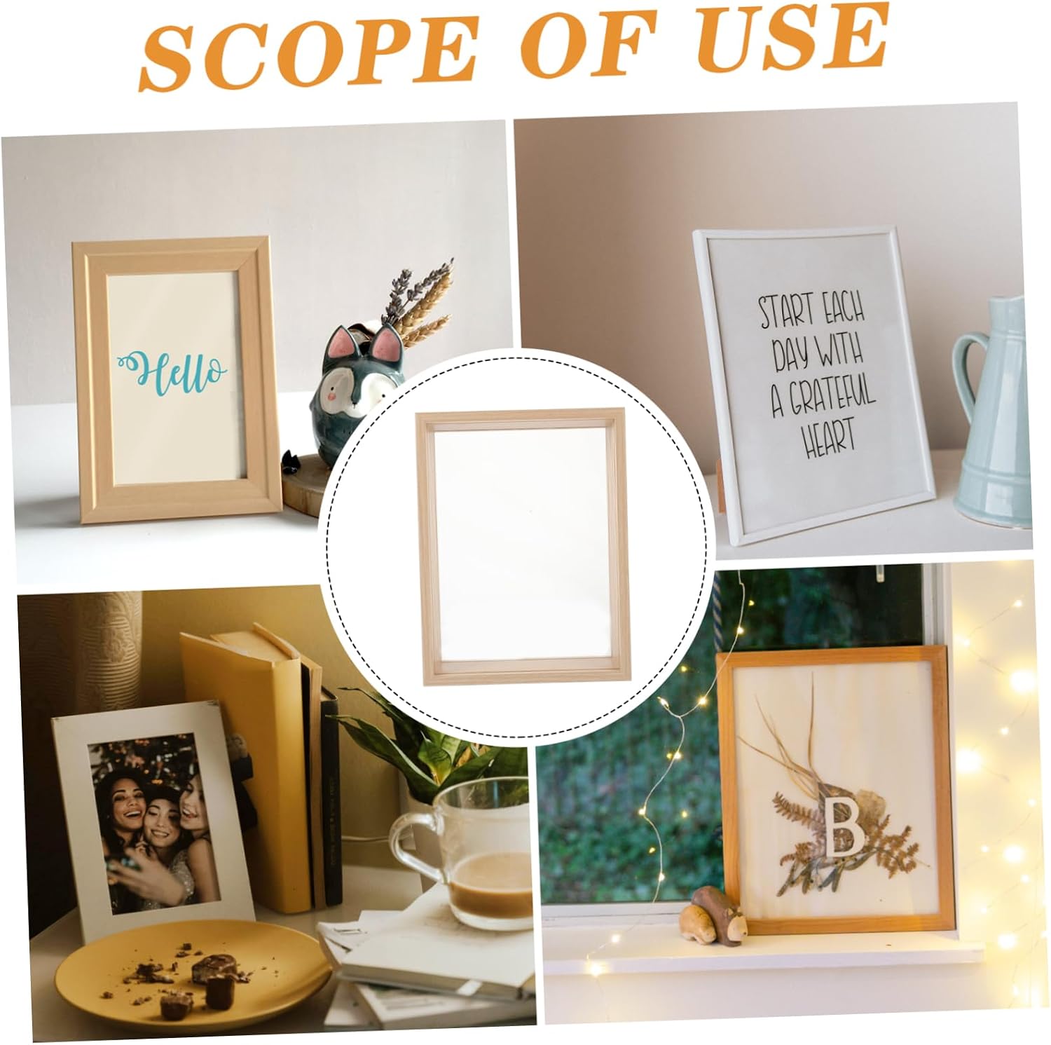 ULTECHNOVO Stereoscopic Specimen Frame Nursery Decor Flowers Material Floating Photo Frame Ornament Display Stand Dried Flower Frame Kit Preserved Flower Frame Display Frame Photo Display Pvc