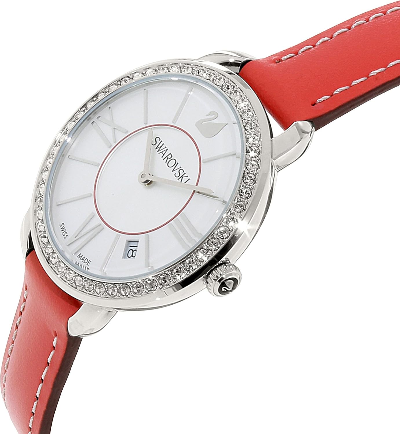 Orologio donna da polso in acciaio Swarovski Aila Day Rosso 5095942