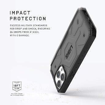 EGO TACTICAL UAG Urban Armor Gear case Compatible with MagSafe for iPhone 16 Pro [6.3 Screen] Limited Edition Printed in The USA 13 Star Tattered USA Flag Gadsden Flag Don't Tread on Me