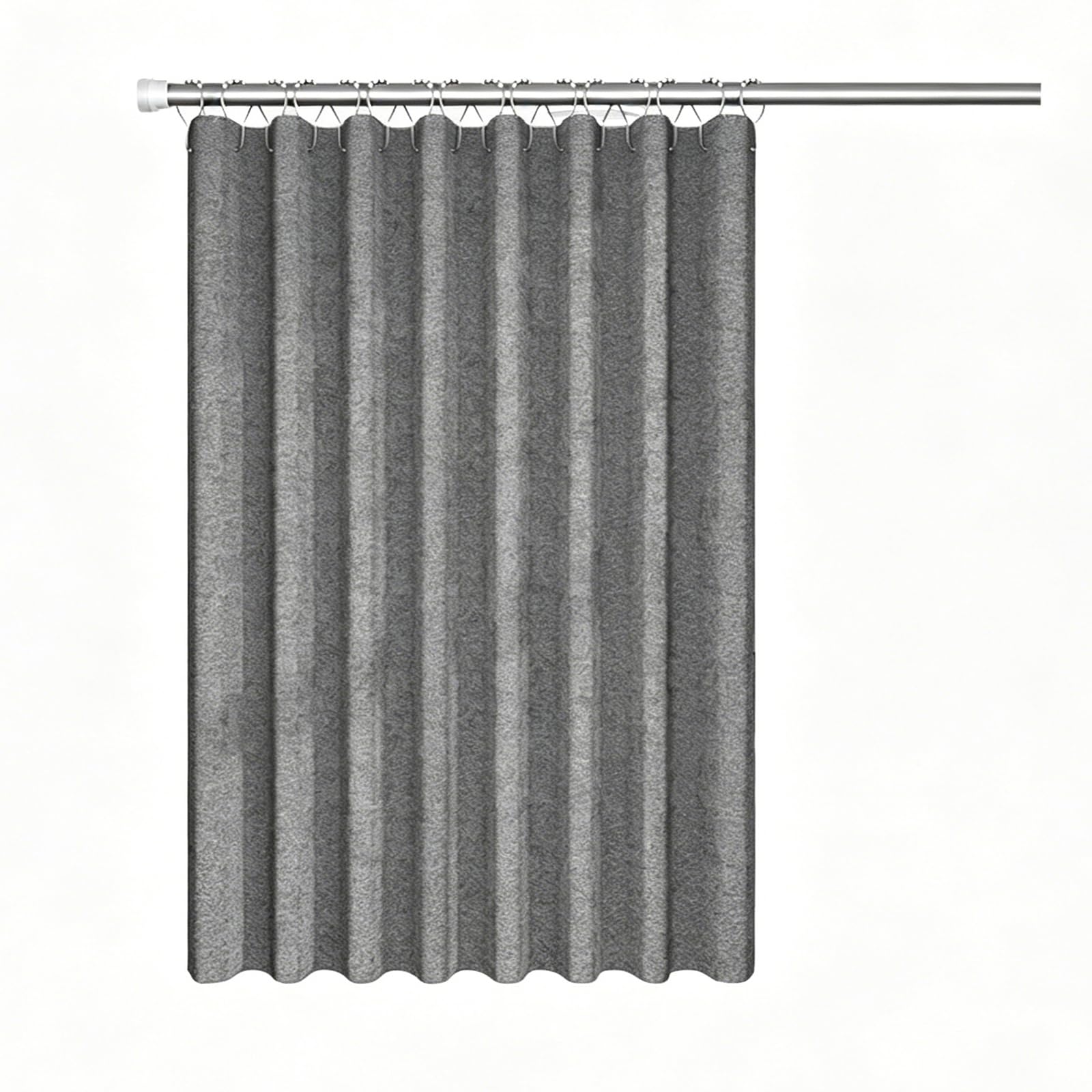 Rideau de douche effet lin épais et imperméable pour salle de bain moderne 120x200cm
