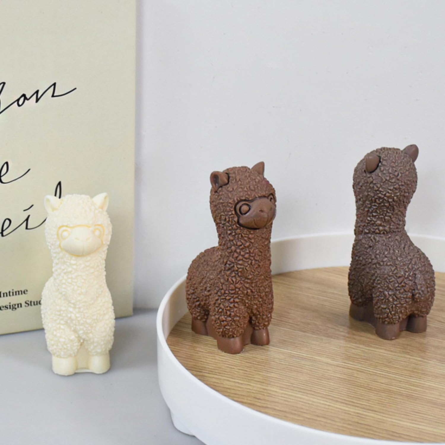3D Alpacas Silicone Mold for Fondant, Soy Wax Candle, Soap, Polymer Clay, Plaster, Resin Art