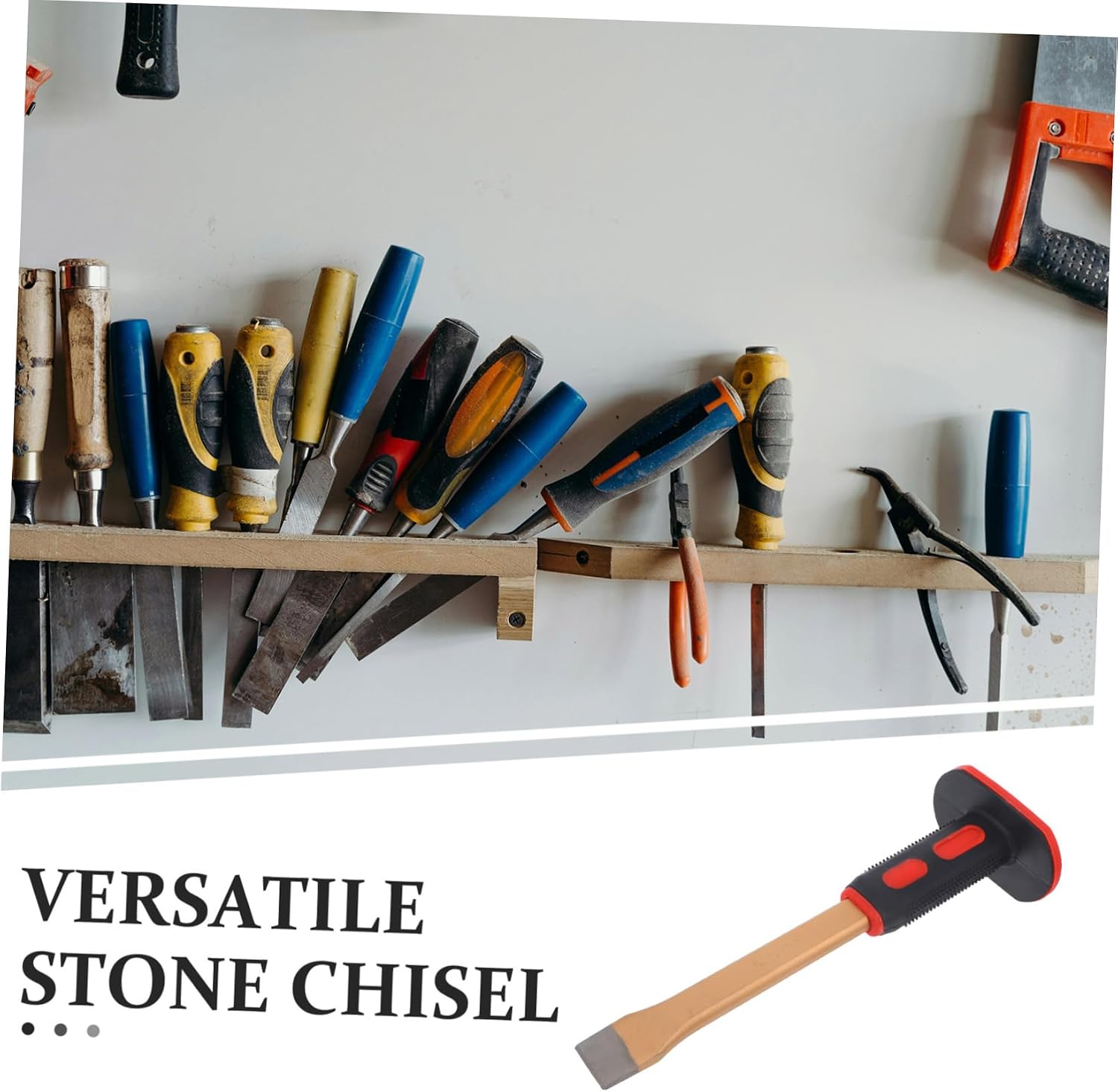 Masonry Chisel Concrete Chisel Tool Hand Guard Stone Carving for Masonry Concrete Brick Woodworking
