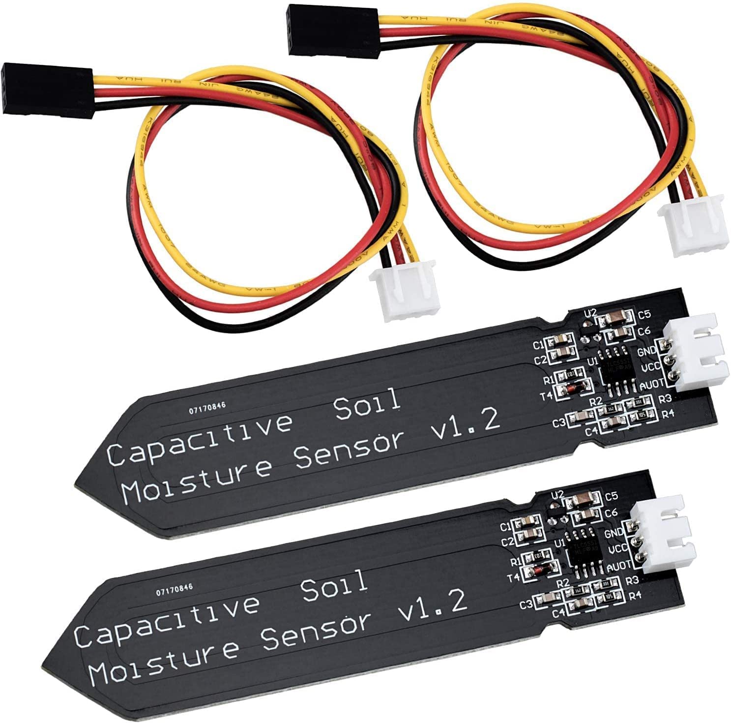 Super Debug Capacitive Soil Moisture Detection Sensor Module, High Sensitivity Corrosion Resistant Wooden Capacitive Soil Tester Kit for Plant Care Garden Watering DIY (2, Soil Moisture Sensor) (B0BD26LZ7P) Amazon Price History, Amazon Price Tracker