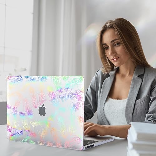 Miniatura 69 de Funut Funda compatible con MacBook Air de 15 pulgadas 2024 2023 versión M3 A3114 M2 A2941 con pantalla de retina líquida y Touch ID, carcasa rígida