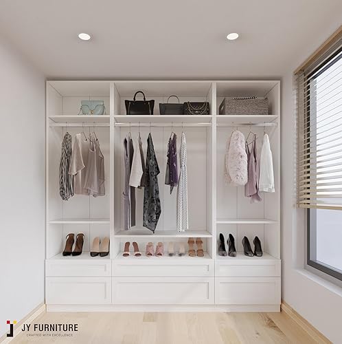 Miniatura 2 de JY Furniture JY2DR - 2 juegos de cajones de madera, accesorios para añadir, estilo agitador para armario de madera con deslizador de cajón de