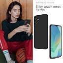 YATWIN Silicone Back Case for Samsung Galaxy A16, Soft-Touch Phone Back Cover for Samsung Galaxy A16 - Black gallery image