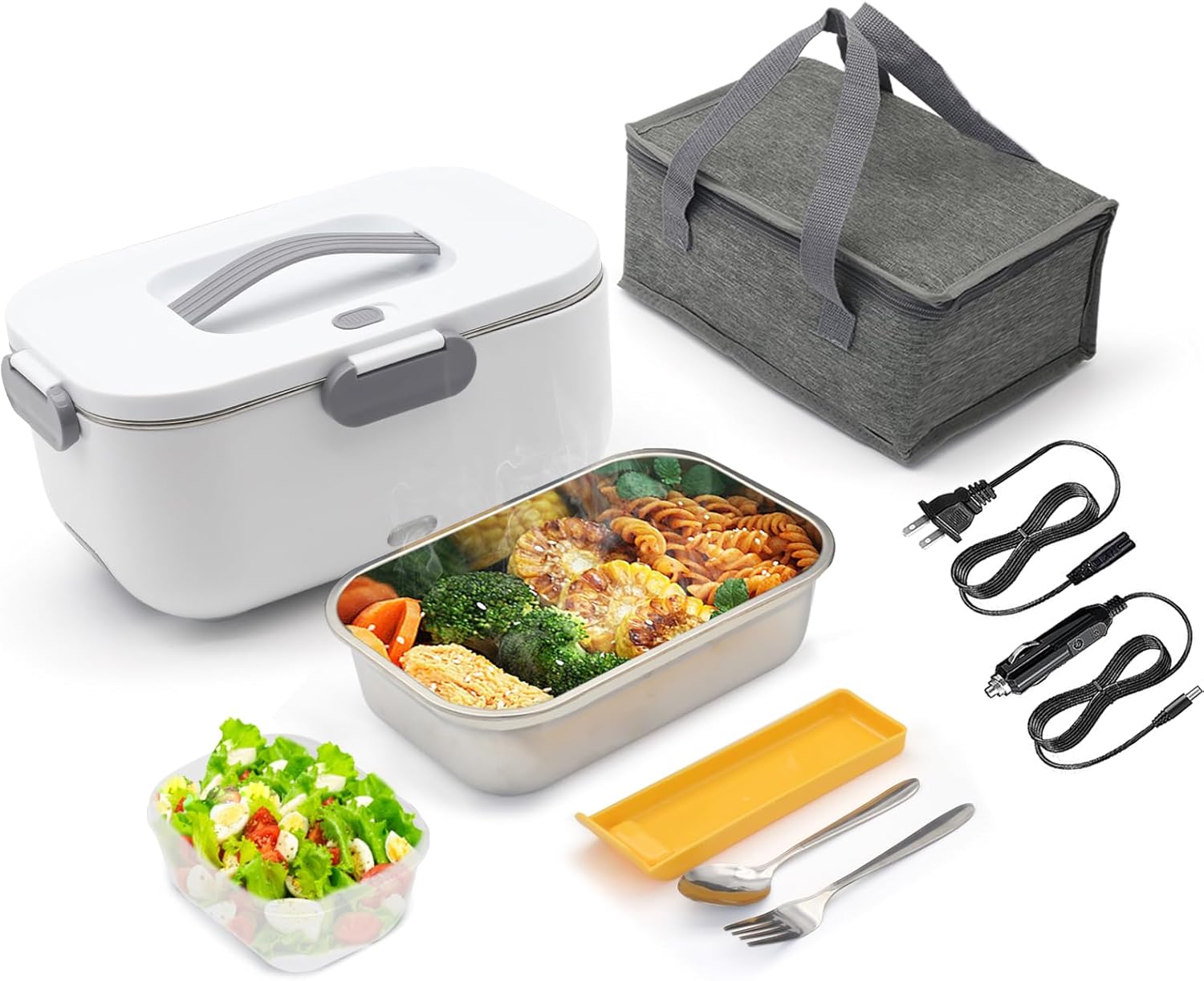 2L Electric Lunch Box,80W Portable Food Warmer Lunch Box