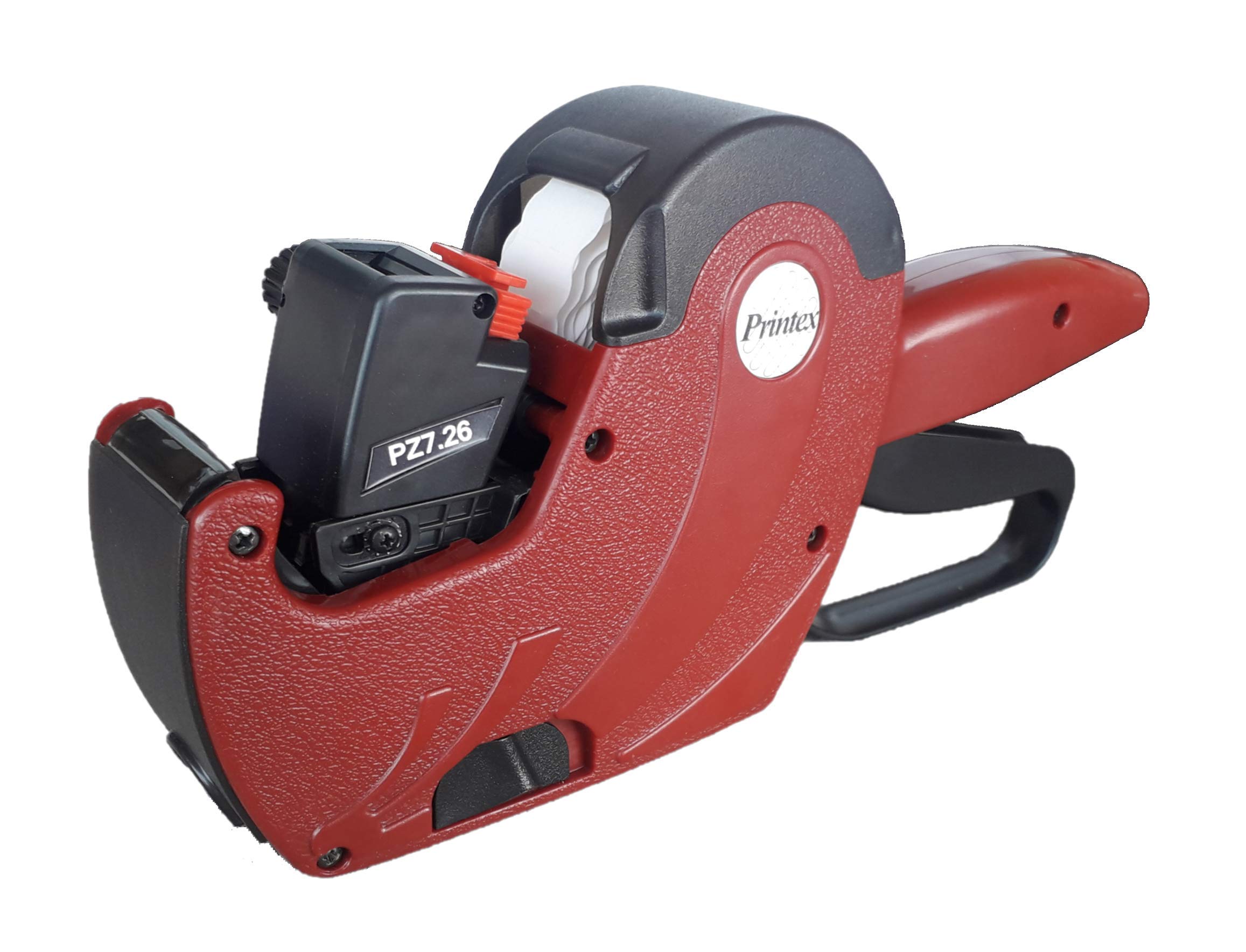 Printex Z-7 Price Gun 1 Line 7 Digits Kit with 10 Label Rolls Size 26x12 Wavy and Ink Roller