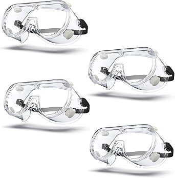 Anti-fog Safety Goggles ANSI Z87.1,Adjustable Chemistry Lab Goggles Over Glasses