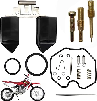 طقم إعادة بناء المكربن متوافق مع هوندا XR100 1981-1984، CRF100F 2004-2007، XR100R 1995-2003، XL100S 1979-1985، XL125S 1979-1985، XR200R 1986-1997، XR200 1980-1984