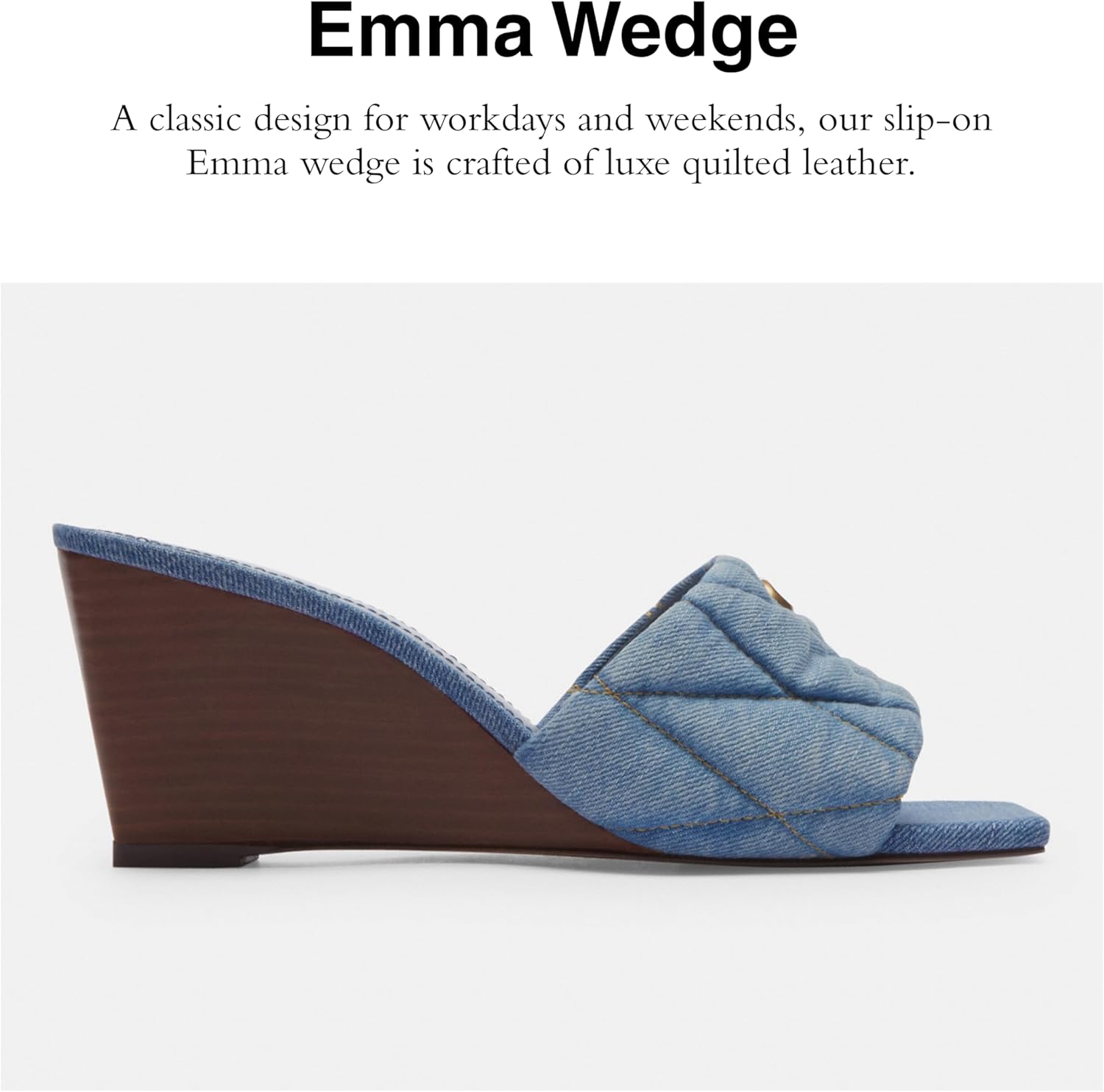Amazon.com | Coach Women's Emma Wedge Sandal, Black, 5