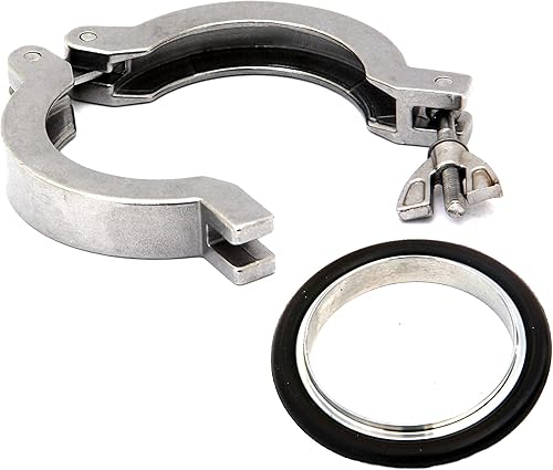 HFS (R) KF-50 (NW-50) Brida de abrazadera rápida Tuerca de ala con junta tórica de centrado de aluminio