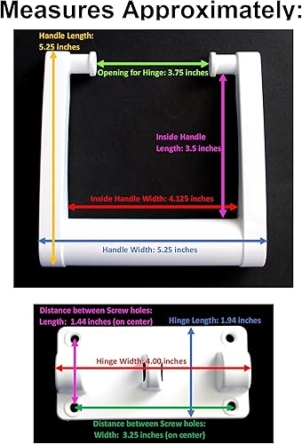 Miniatura 4 de JSP Manufacturing Manijas de repuesto de plástico para refrigerador iglú # 21025 para enfriadores de 90-100 cuartos de galón (2)