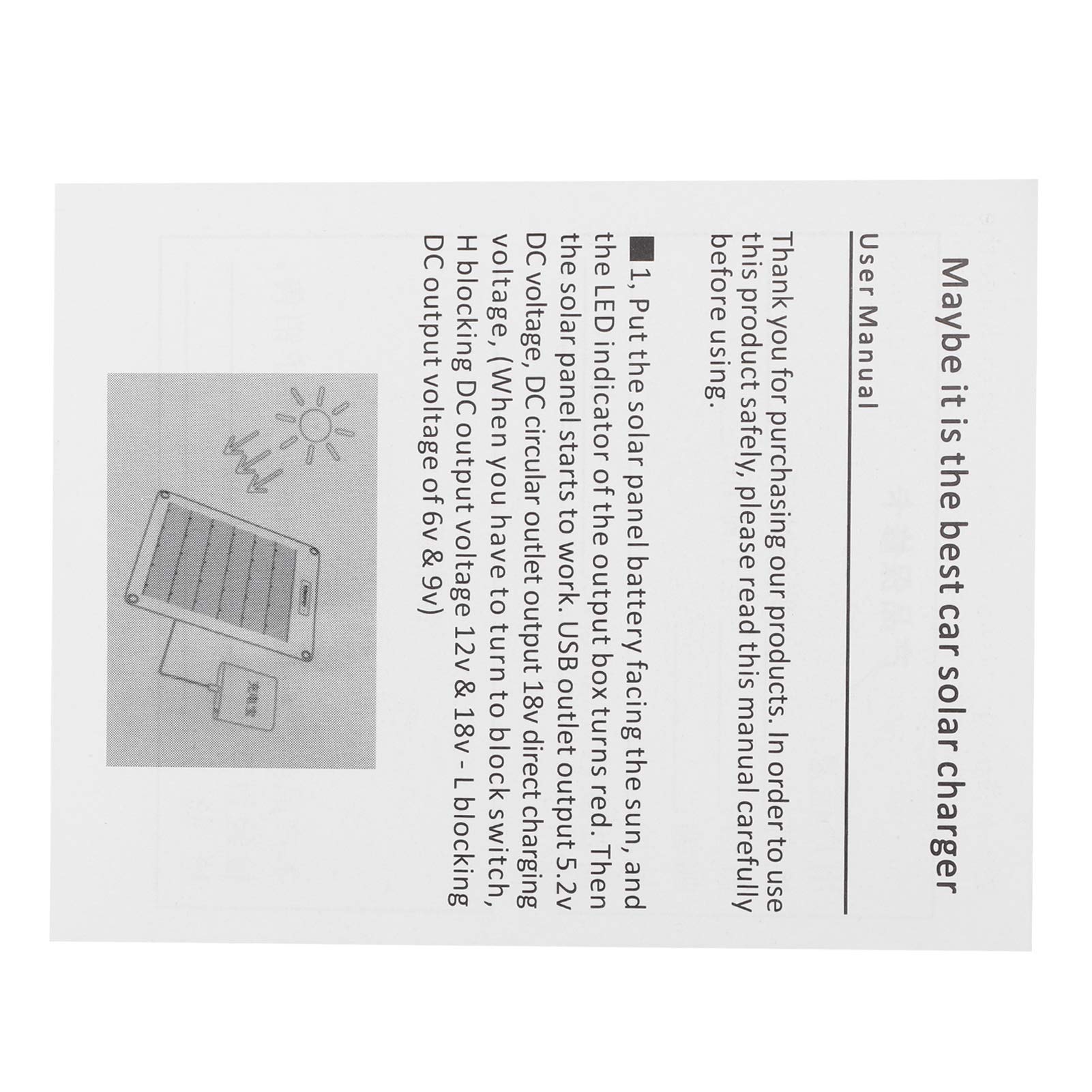 Keenso Pannello Solare da 50 W, Caricabatterie Ad Energia Solare Monocristallino con Doppia Uscita USB 5 V 2 A e 18 V 2,21 A, Impermeabile IP65 per la Ricarica all'Aperto di Yacht e per Auto