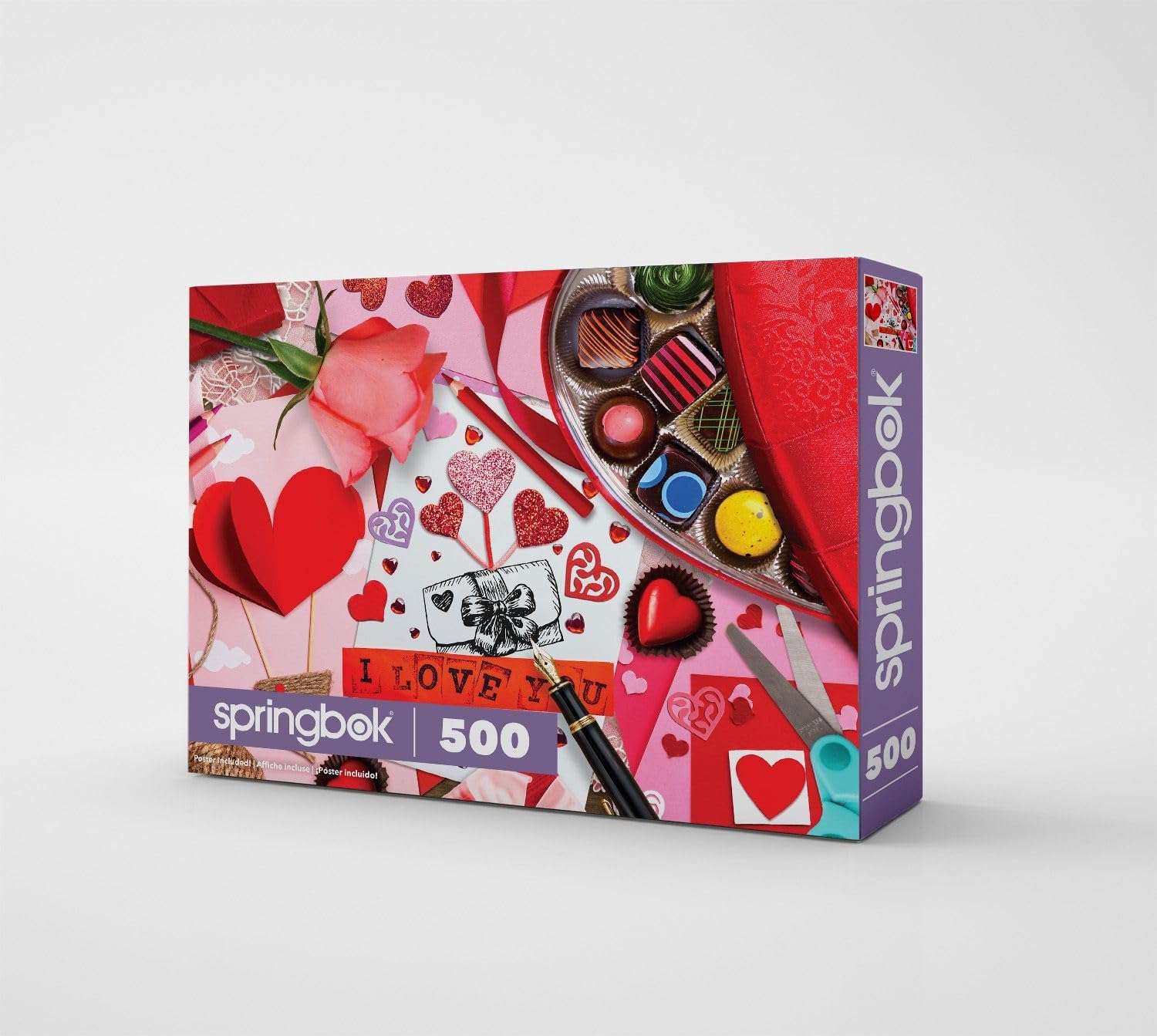 Springbok Be My Valentine 500 Piece Puzzle for Adults - Featuring Colorful Valentine Favorites