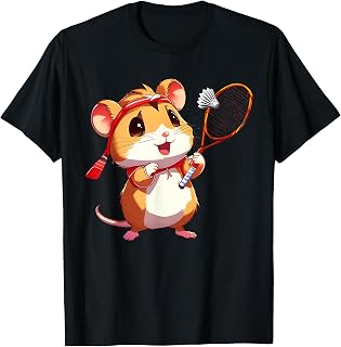 Cute Badminton Design for Men Women Kids Badminton Lover T-Shirt