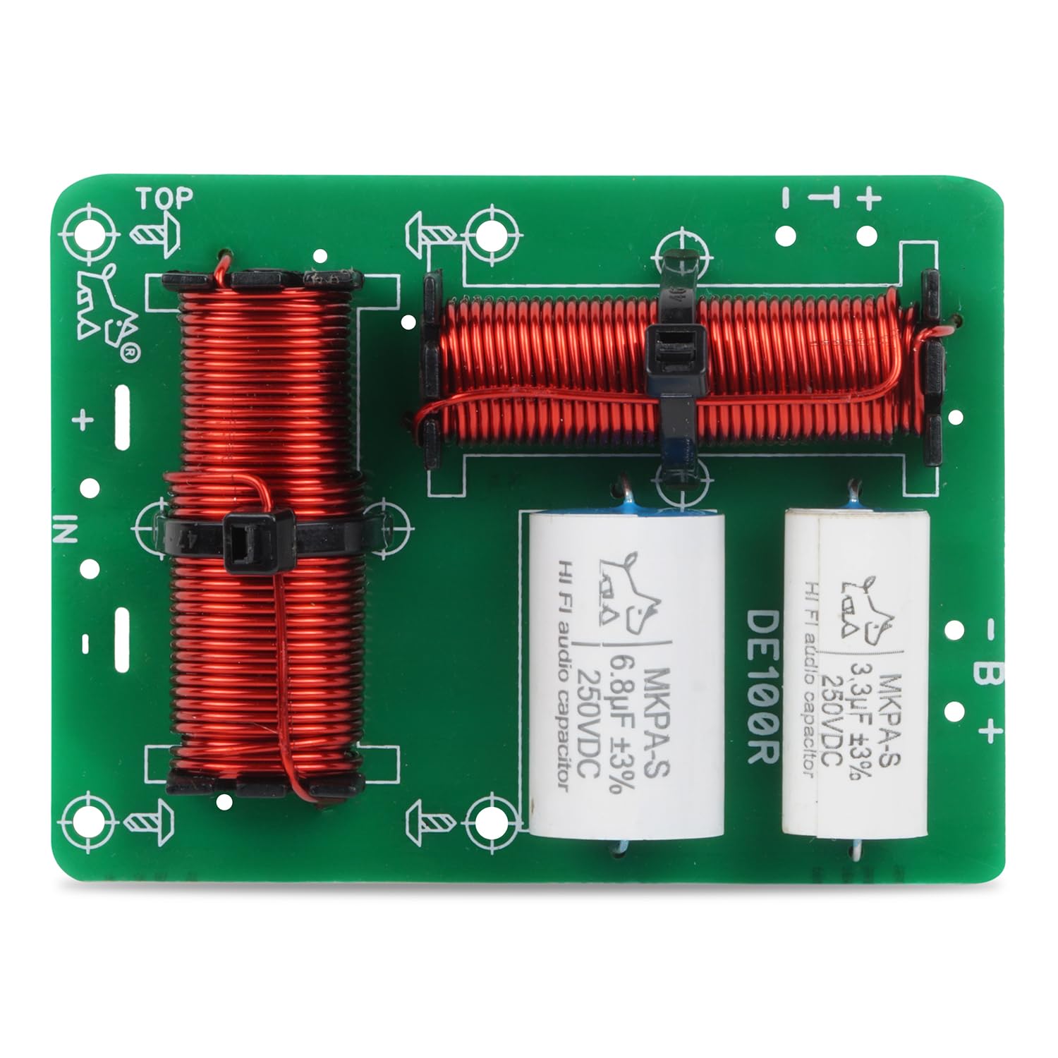 2 Way Crossover Board 2 Unit, 120W Max Power 2 Way HiFi Speaker Crossover Network, Heavy Duty 100% Pure Copper Inductor 4 to 8 OHMS Frequency Devider-image-32