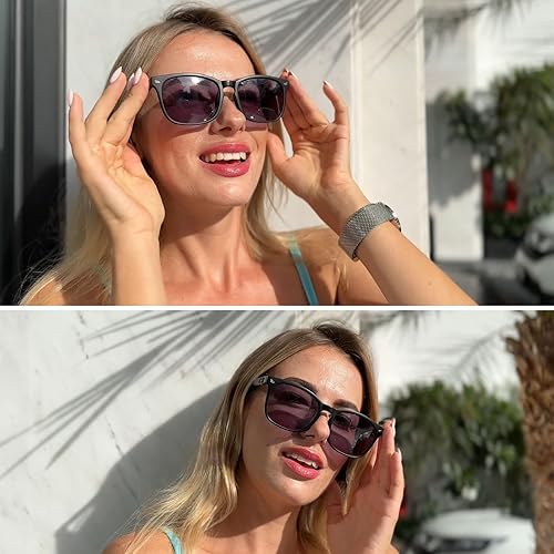 Miniatura 2 de Paquete de 2 lentes de sol de lectura para mujer, lentes de sol graduados, lentes de sombra tintadas, protección UV400 antirreflejos