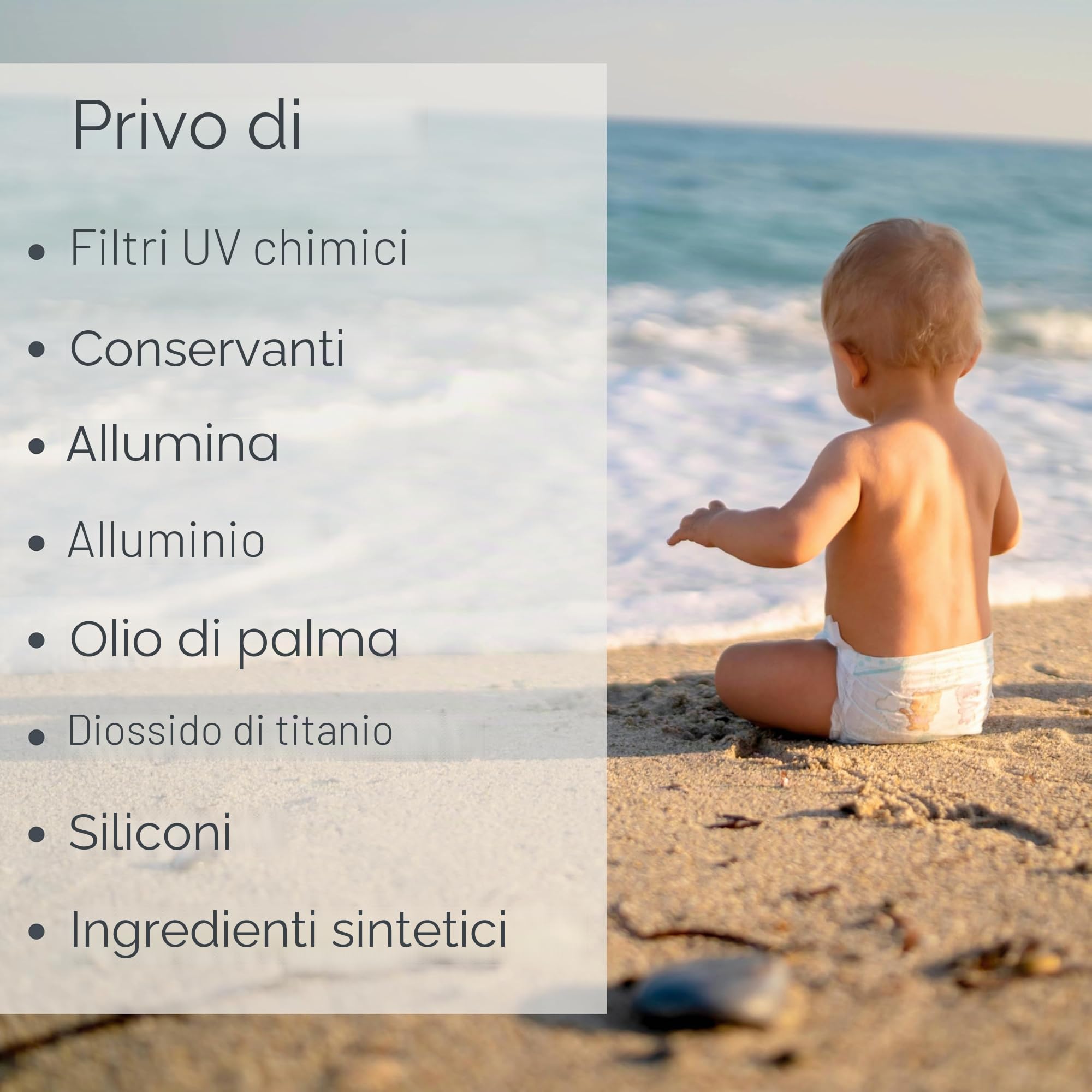 Baie Botanique NOVITÀ - Soleil Bébé - Crema solare minerale biologica non tossica per neonati e bambini SPF 50 - Girasole e jojoba - Senza profumo - Naturale - Vegano - Senza dominante bianca - Sicuro