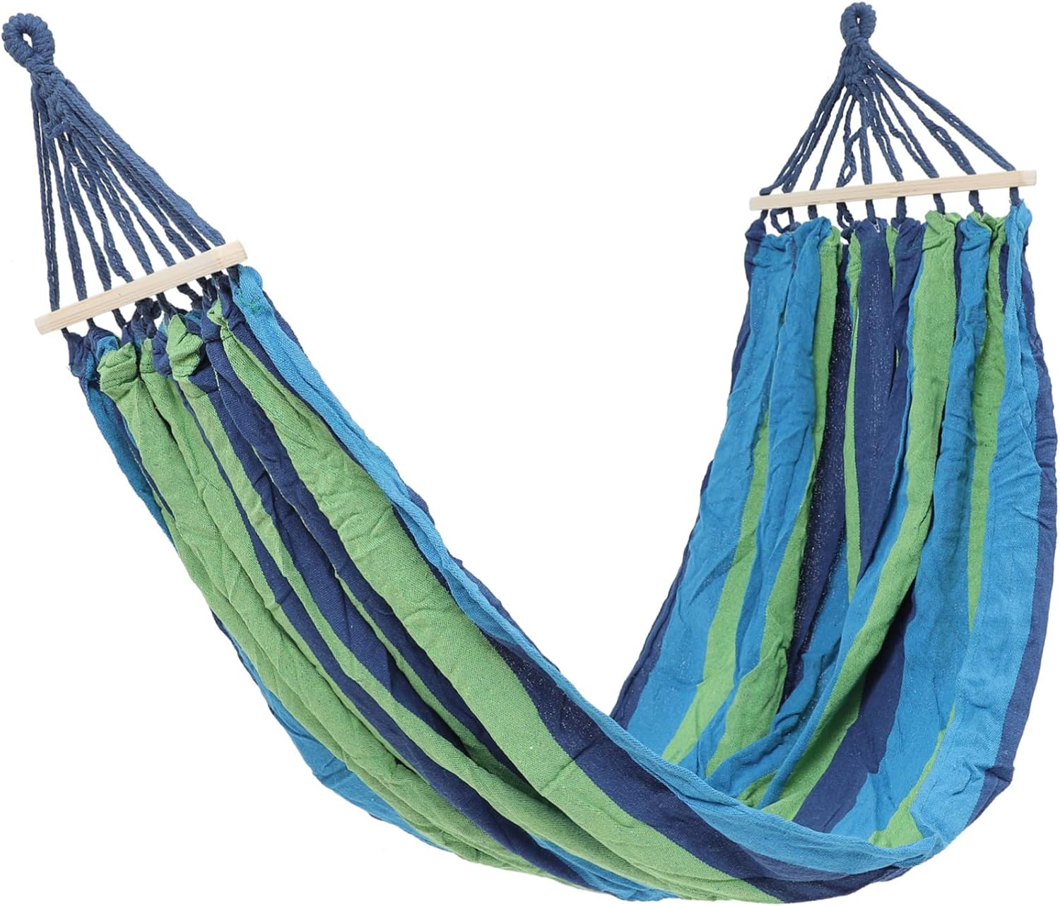 YARNOW Double Camping Hammock Outdoor Swing Bed Parachute Rainbow Canvas Portable Travel Bed for People Easy Setup Lightweight Garden Hammock Chair
