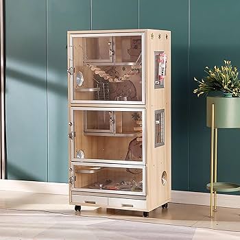 Amazon | WXXSHGDW チンチラ ケージ 大型 小動物 ケージ ウサギ