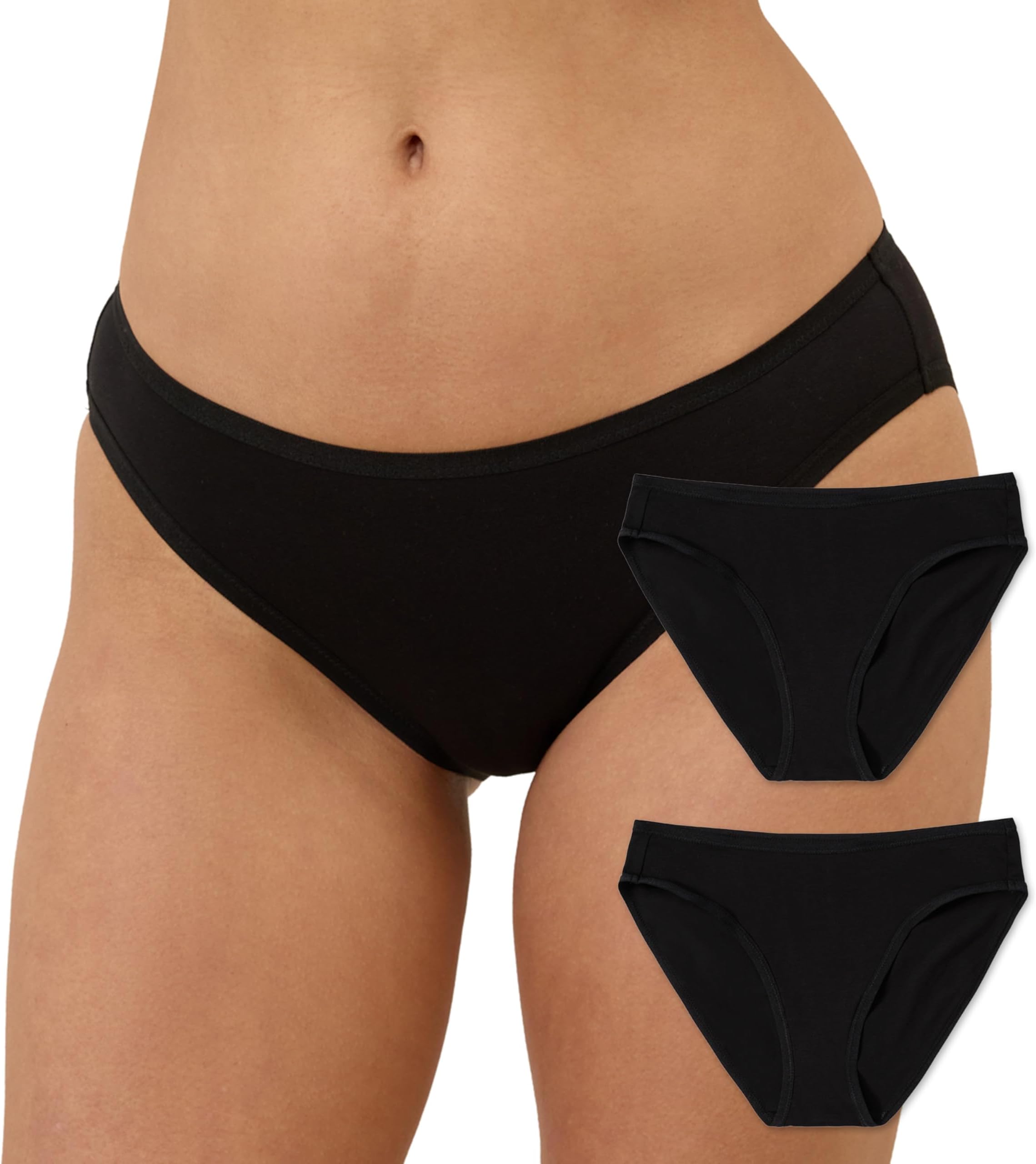 Women's Organic Cotton Classic Fit Bikini 2-Pack