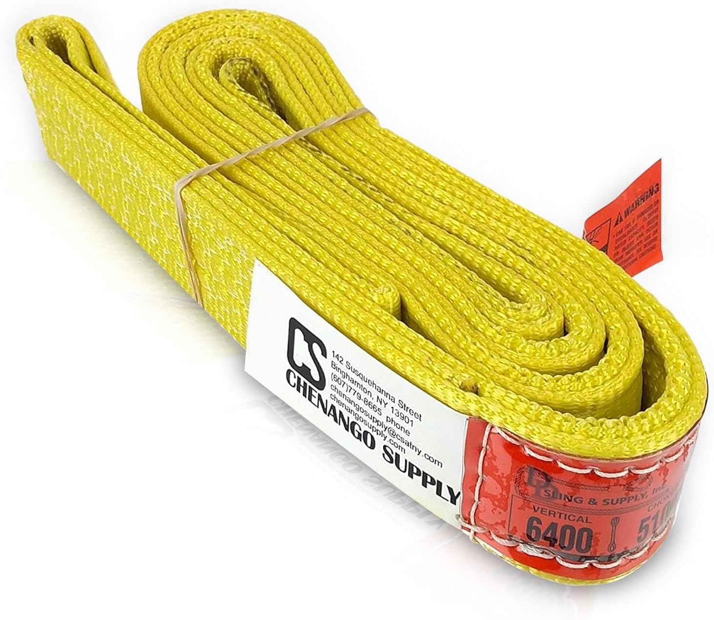 DD Sling (USA Made). 2" wide X (4' to 20' lengths) in Listing! 2 Ply Twisted Eye, Nylon Lifting Slings, Eye & Eye, Heavy Duty (900 webbing), 6,400 lbs Vertical, 5,100 Choker, 12,800 Basket Load Capacity (2inX8ft)
