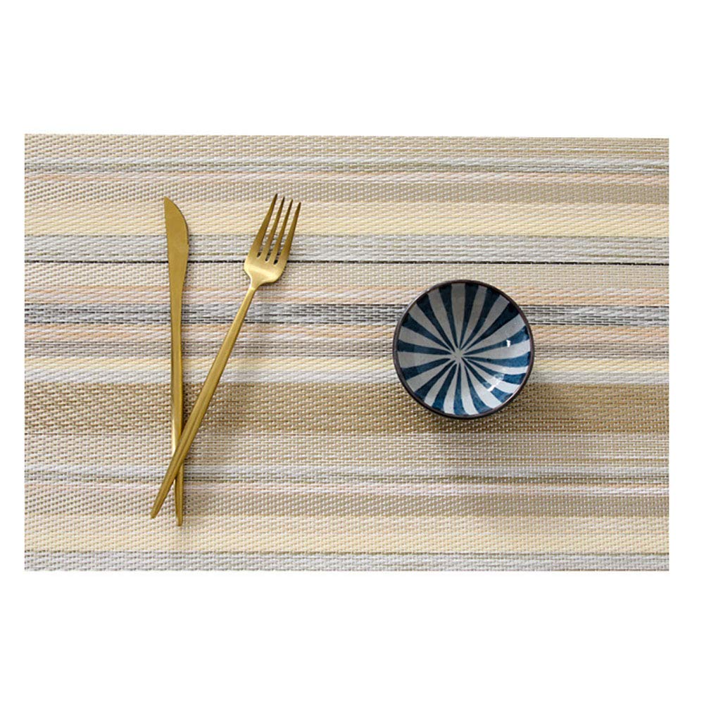 Salvamanteles, Manteles Individuales Plastico, PVC Antideslizantes Mantel Conjunto, Decoración de Mesa de Comedor de Cocina, B