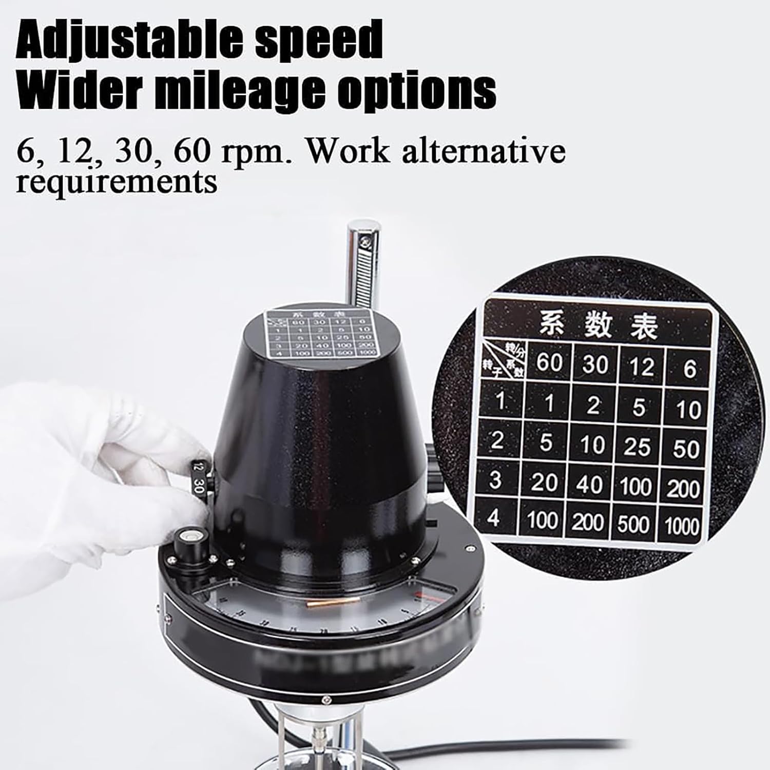 Lab Rotary Viscosity Tester Meter, Newton Liquid Viscometer,Portable Rotational Viscometer 10-100,000 MPa.S, Digital Viscosity Meter,Viscosity Tester, Laboratory Viscometer