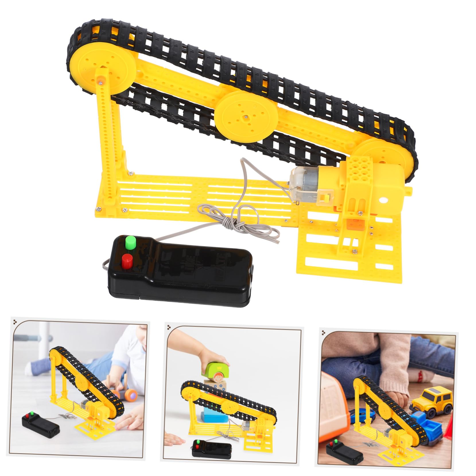 Inoomp Conveyor Model Making Kit Diy Assembly Toy Science Experiment Project Prop Educational Conveyor Belt Learning Tool with Screwdriver and Specification - Image 4