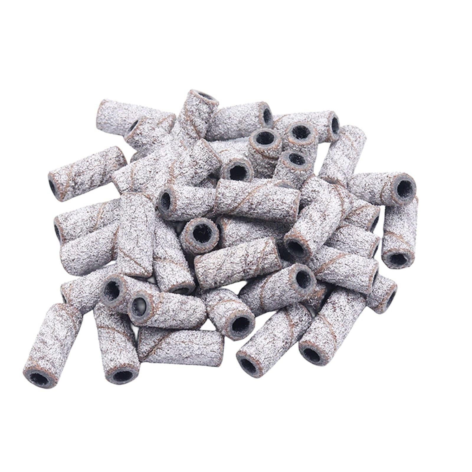 Tambores de Lijado 1000 Uds Mini brocas de acero inoxidable for uñas mandril herramienta eléctrica accesorios manicura(White 150 1000pcs)