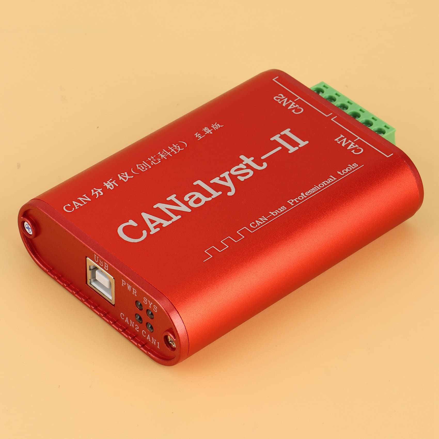 Analizador CAN CANalyst-II Analizador USB una CAN Adaptador Convertidor CAN-Bus Compatible con ZLG USB una CAN