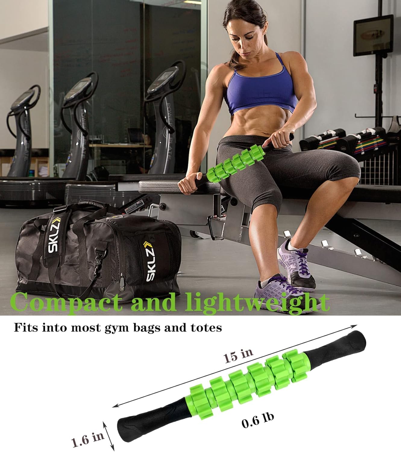 RDE Home Care Muscle Roller Stick Massagar legs, liposuction for lymphatic drainage, athlete, therapy massage stick stick relief RDE Home Care Muscle Roller Stick Massagar legs, liposuction for lymphatic drainage, athlete, therapy massage stick stick relief