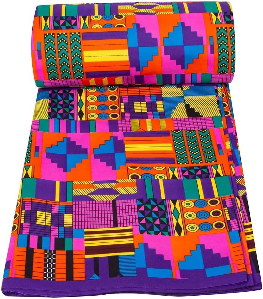 African Fabric 6 Yard Ankara Tribal Print Fabric Dashiki Long Skirts