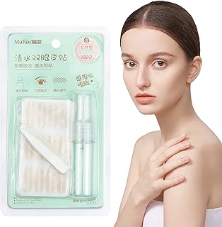 240pcs Eyelid Tape Invisible Eyelid Lift Strips Instant Eyelid Stickers Natural Fiber Waterproof Eye Lids Eye Tapes Fiber Eyelid Correcting Strips for Hooded Droopy Uneven Mono-eyelids Green