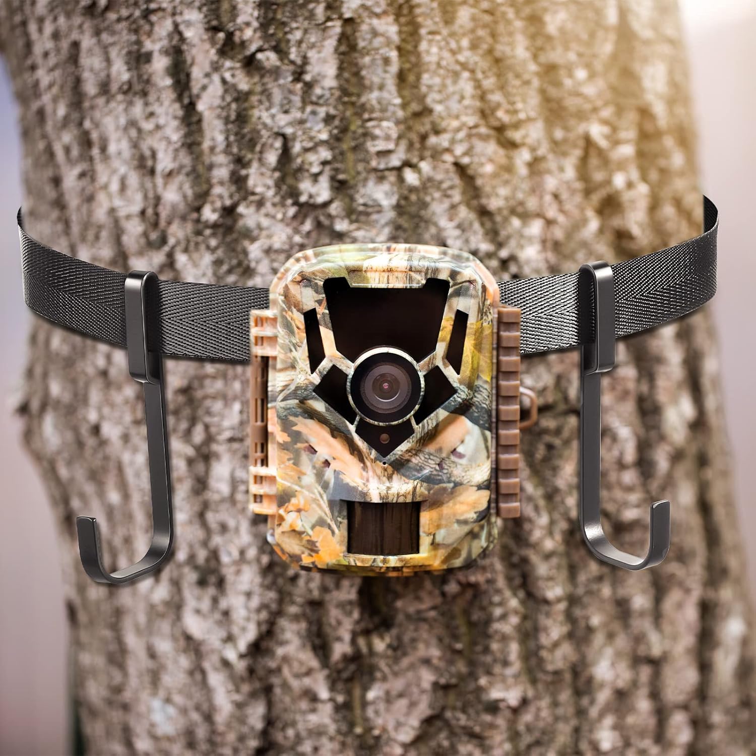 Fabbay 16 Pcs Treestands Multi Hook Accessory Holder Treestand Gear Hanger Attachment Treestand Gear Hooks Hang Gear Holder for Tree Stand Hunting Equipment on Trees with 4 Non Slip Straps : Sports & Outdoors