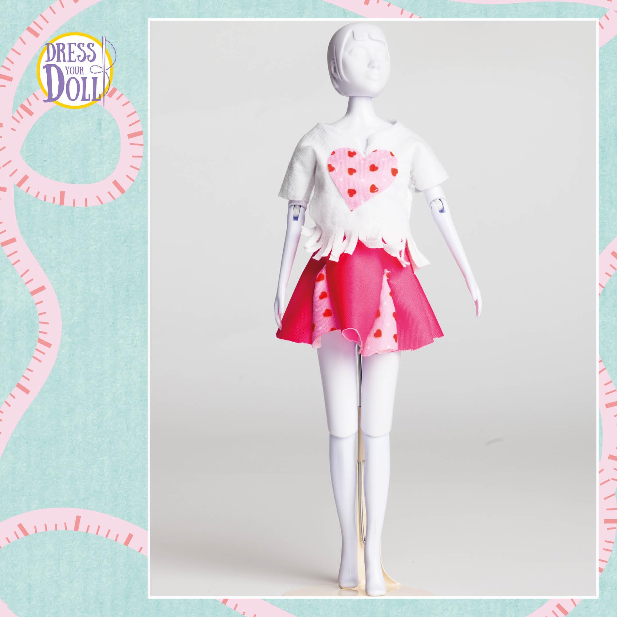 Dress Your Doll Manichino per Modelli di Abiti Miniatura 29 cm Bambola Piccola Snodabile da Vestire Plastica Bianca Giochi per Creare Vestiti per Bambole Cucito Creativo Accessori