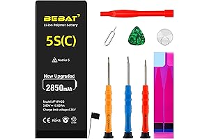 iPhone 5S Battery Replacement Kit: Apple-Certified 2850mAh Power Upgrade