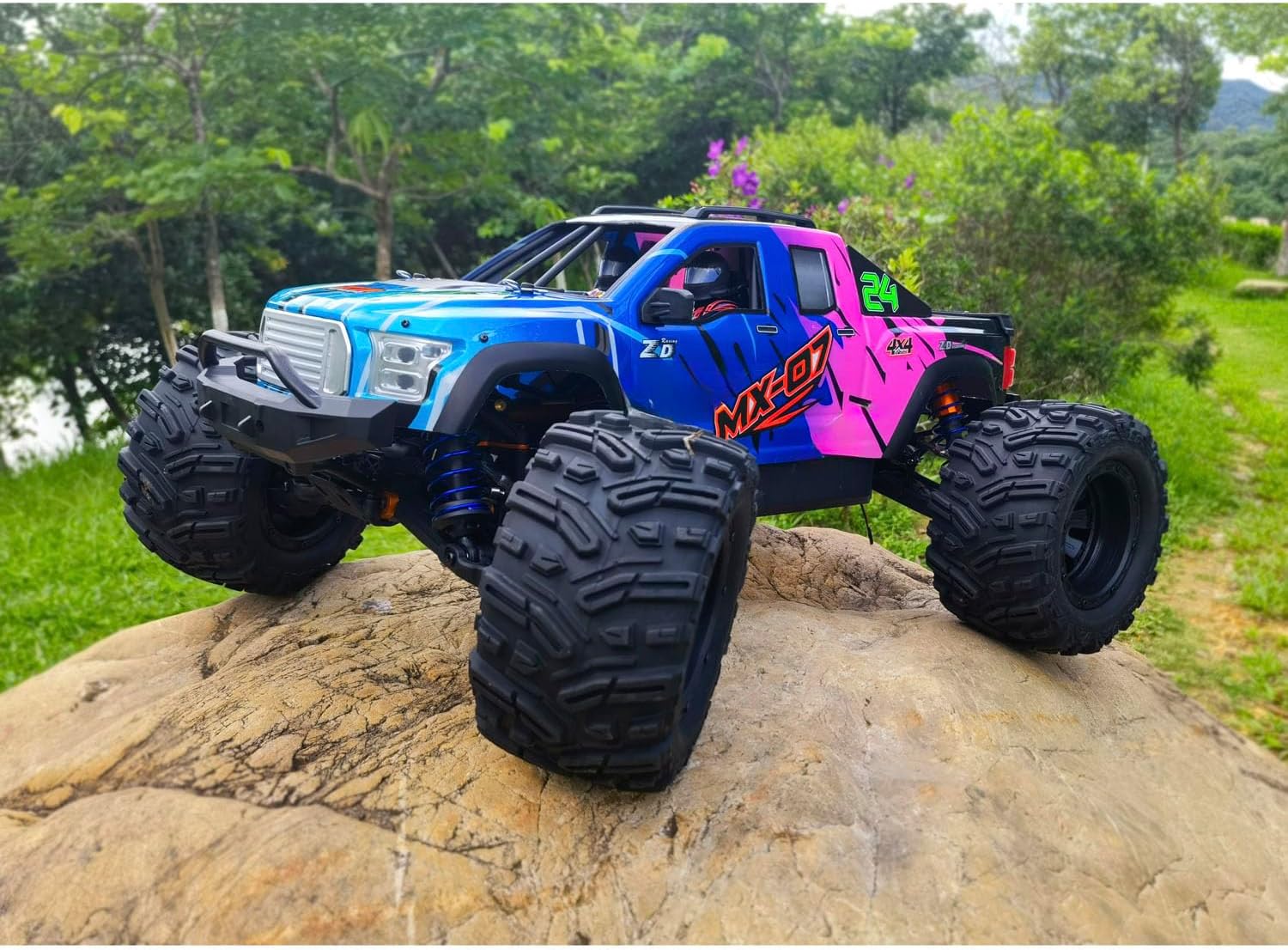 TOUCAN RC HOBBY 1/7 80KM/H Racing 4X4 Remote Control Monster Truck MX-07 Brushless 160A ESC 4292 Motor 35KG Servo Metal Gears
