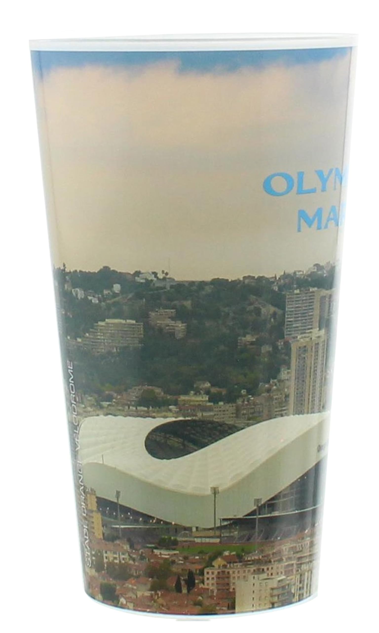 OLYMPIQUE DE MARSEILLE 2 x Verre gobelet éco cup 600 ml OM - Collection officielle Fabriqué en France
