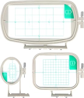 Sew Tech 3-in-1 Embroidery Hoops Set for Brother SE700 PE535 SE600 PE545 SE400 & More - SA431 SA432 SA434 Compatible
