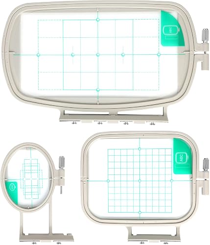 Sew Tech Embroidery Hoops for Brother SE700 PE535 SE600 PE545 SE400 PE570 SE725 PE500 SE630 LB5500 PE550D PE540D SE625 PE525 SE425 Innovis Babylock Verve Sofia2 (3in1 Set)