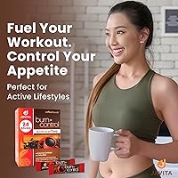 Vista 9 de Javita Café instantáneo Burn + Control con hierbas para controlar el peso: Garcinia cambogia y yerba mate, café delgado con ayuda de ejercicio, café