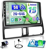 Vista 1 de Hikity 2+64G para Honda CRV 2002-2006 Android Car Stereo, radio con pantalla táctil de 9 pulgadas con Carplay inalámbrico, Android Auto, WiFi