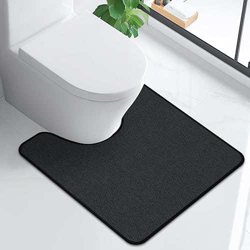 Miniatura 15 de Alfombra de baño antideslizante, ultrafina con parte trasera de goma, absorbente, de secado rápido, lavable a máquina, accesorios de decoración del